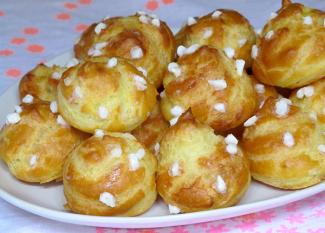 Receta infantil de profiteroles