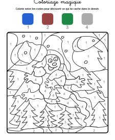 Coloriage magique en français: un fantasma en la noche