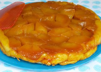 Receta infantil de tarta Tatin