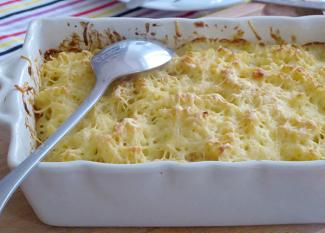 Receta infantil de pasta gratinada