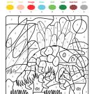 Coloriage magique en français: un oso hormiguero