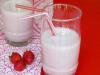 Receta infantil de batido de platano y fresas