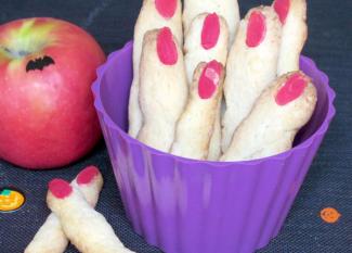 Receta infantil de garras de halloween