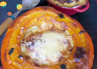 Receta infantil de calabaza gratinada para Halloween