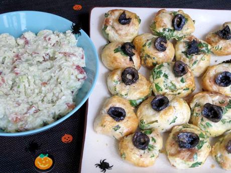 Receta de ojos saltones con crema mágica para Halloween