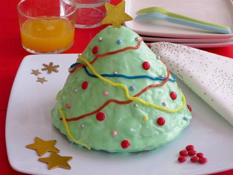 Receta de tarta con forma de árbol de Navidad