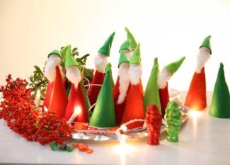 Manualidad infantil para fabricar adornos de Navidad con duendes