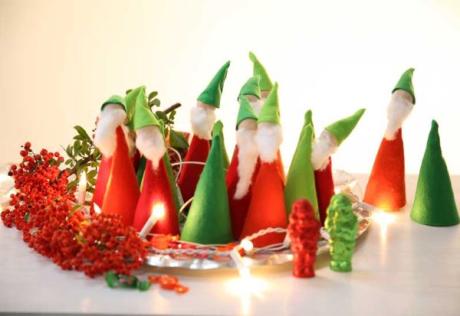 Adornos de Navidad con duendes: manualidad para niños