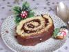 Receta infantil de tronco de Navidad de chocolate