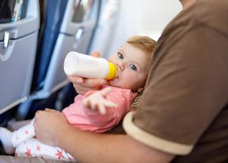 Viajar en avion bebe