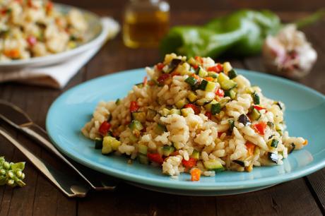 Receta de arroz con verduras para bebés y niños