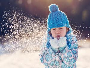 Niños en la nieve