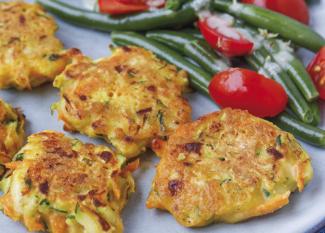 Fritters de calabacín y zanahoria