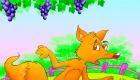 The fox and the grapes. Fábula en inglés para niños
