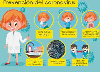 Cómo prevenir el coronavirus, explicación para niños