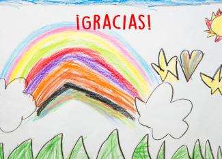 Dibujos solidarios de los niños a los héroes del coronavirus