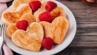 Receta de tortitas con forma de corazón para el Día de la Madre