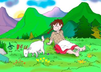 Heidi, cuento corto para niños