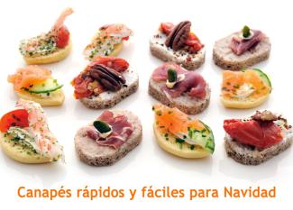 Recetas de canapés rápidos y deliciosos para la comida o cena de Navidad