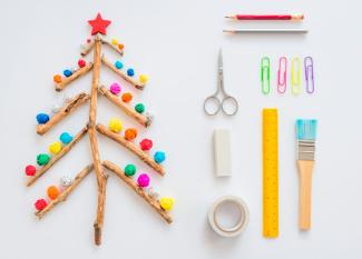 Árboles de Navidad para hacer con los niños: 10 manualidades de abetos navideños