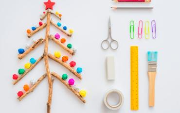 Árboles de Navidad para hacer con los niños: 10 manualidades de abetos navideños