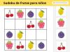 Sudoku de frutas para niños