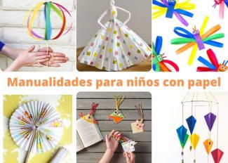 14 creativas manualidades para niños con papel