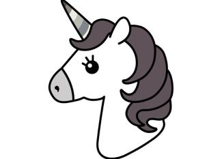 cabeza de unicornio para colorear