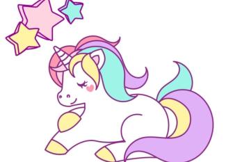 Bellos dibujos de unicornios para colorear con los niños