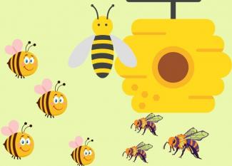 Los zánganos y las abejas. Fábula para niños de La Fontaine