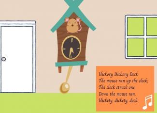 Hickory Dickory Dock. Canciones en inglés para niños