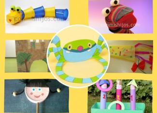 18 ideas de juguetes con materiales reciclados