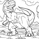 Dibujo de un TRex para imprimir y colorear