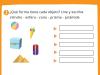 Cuerpos geométricos. Ejercicio de matemáticas para 2º de Primaria