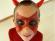 Maquillaje de demonio para niño en Halloween