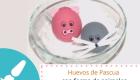 Huevos de Pascua decorados de animales. Manualidades infantiles