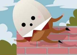 Humpty Dumpty. Cuento para niños del huevo saltarín