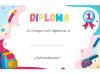 Diploma divertido de graduación de Infantil