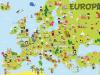 Mapas de Europa para niños