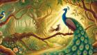 Fábula para niños El Ruiseñor y el Pavo real