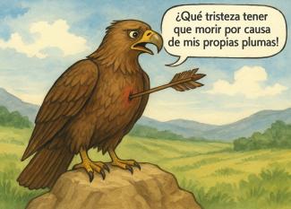 Fábula de Esopo El águila y la flecha