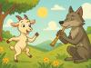 Fábula de El cabrito y el lobo flautista