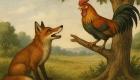 Fábula de La Fontaine para niños: El gallo y la zorra