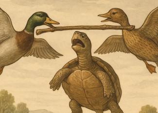 Fábula teatralizada de La tortuga y los patos