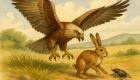Fábula de Esopo: El águila, la liebre y el escarabajo