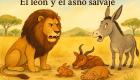 Fábulas de Esopo para niños: El león y el asno salvaje