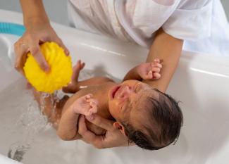 Bebés con miedo al agua