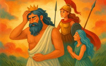 El mito de Zeus, Metis y el nacimiento de Atenea para niños