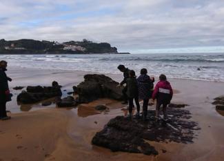 ruta con niños por las huellas de los dinosaurios