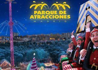 Planes en el Parque de Atracciones de Madrid en Navidad